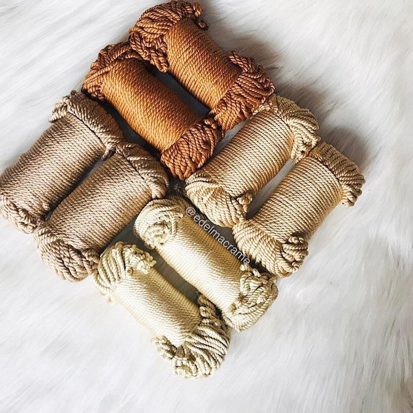 ♦ Benang | Tali Polyester edelmac Macrame Weaving handycraf ➪