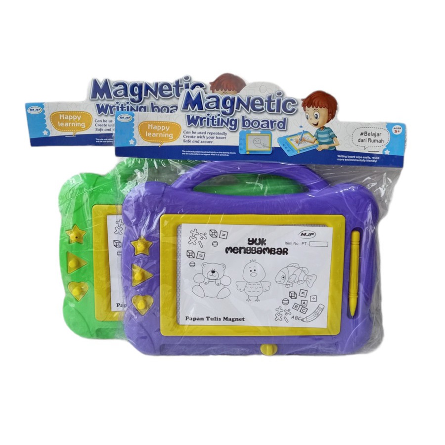 PROMO Mainan Edukasi Anak Belajat Menulis Huruf ABC Menggambar Papan Tulis Magnetic Writing Board Belajar Tulis PT 02-Kado Hadiah Mainan Anak Usia 3 4 5 6 Tahun Edukasi