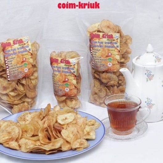 

KERIPIK PISANG MANIS BULAT 1KG TANPA BAHAN PENGAWET DAN PEWARNA MAKANAN