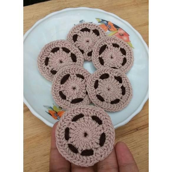 aplikasi / fariasi rajut bentuk cookies lucu