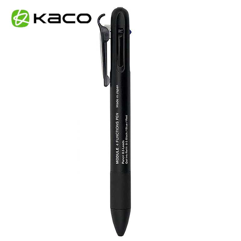 

KACO MODULE 4in1 Pena+Pensil Mekanik 0.5mm K1030 (Black Blue Red Ink)