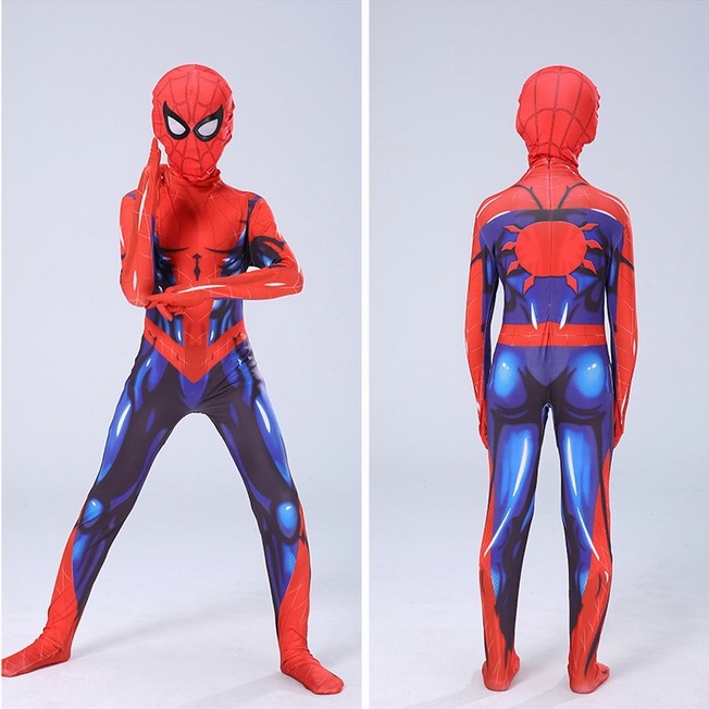 Kostum spiderman morales anak Avenger Superhero Costume + topeng