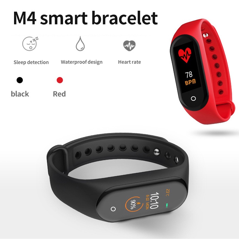 Smartwatch pria tahan air Support Android dan iOs Fitur Lengkap Sport Heart Rate Monitor M4/M5/M6