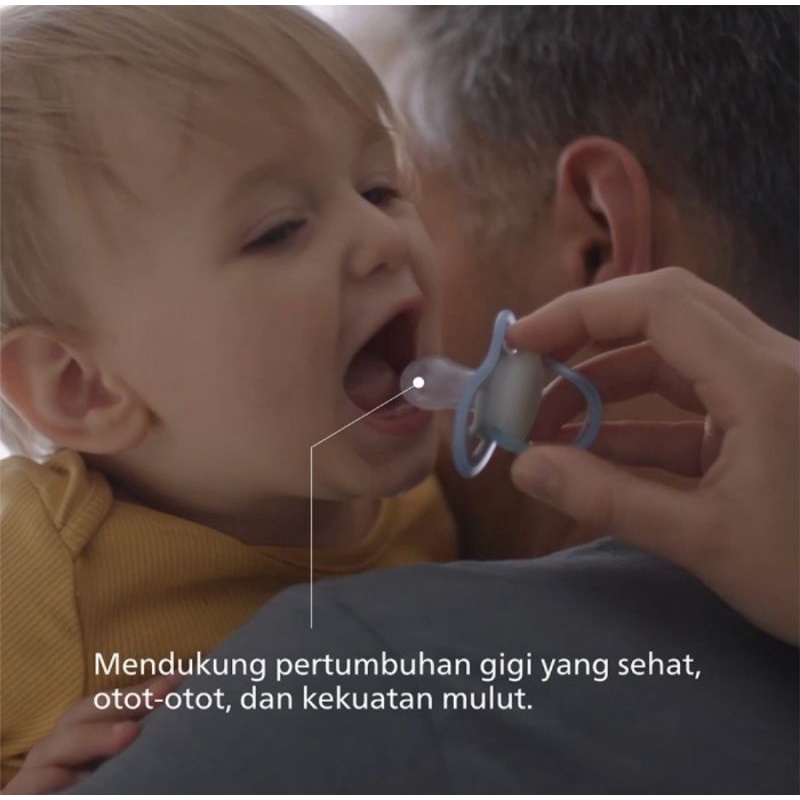 Philips Avent Soother Air Night Time 0-6 M Glow In The Dark (SCF376) - Dot Empeng Bayi ( Pacifier)