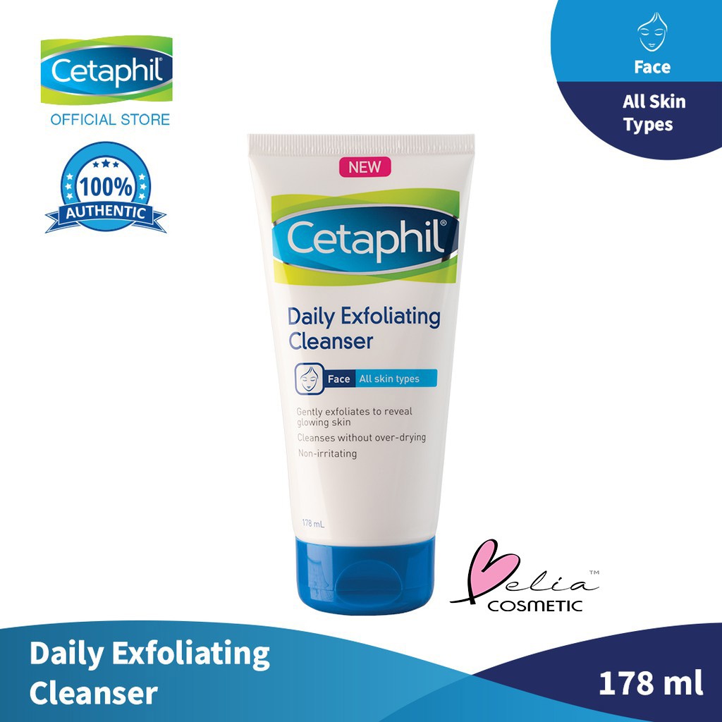 ❤ BELIA ❤ Cetaphil Daily Exfoliating Cleanser 178ml BPOM