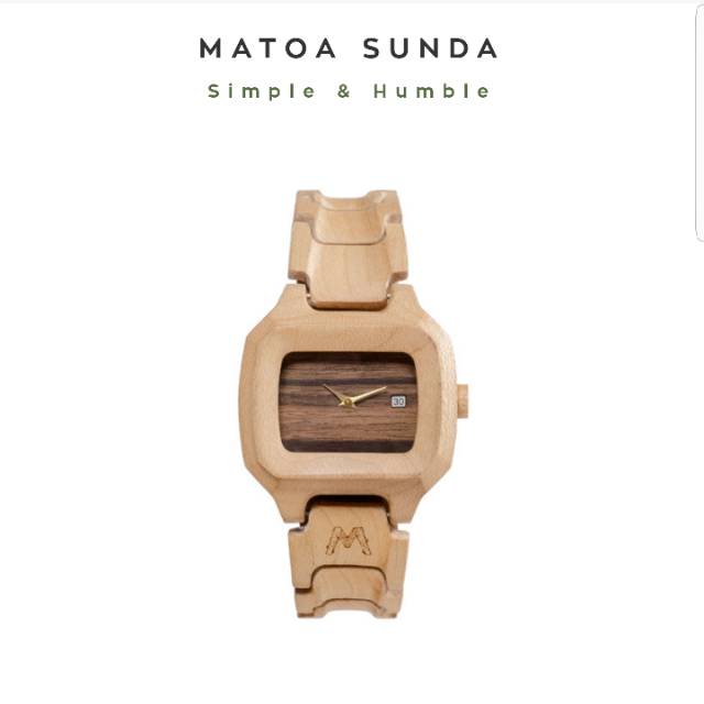 JAM TANGAN KAYU MATOA INDONESIA (SUNDA)