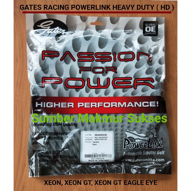 V BELT VANBELT RACING XEON RC XEON GT 125 EAGLE EYE XEON GATES ORIGINAL POWERLINK HEAVY DUTY HD