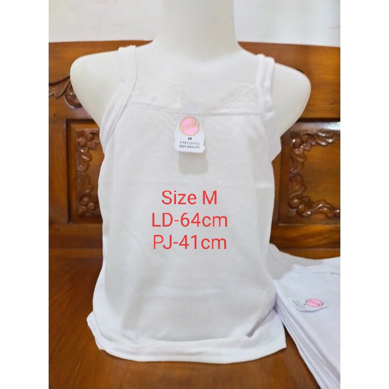 1lusin M kaos singlet renda/kaos dalam anak perempuan/kaos singlet cewek/kaos kutang anak/kaos murah