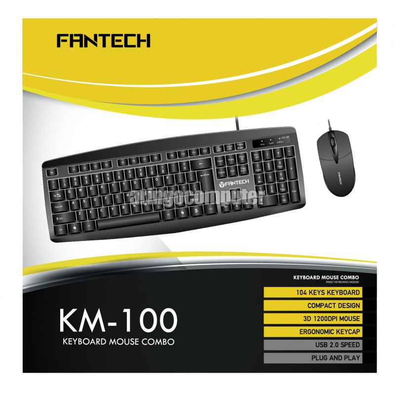 Keyboard Fantech office KM-100+MOUSE