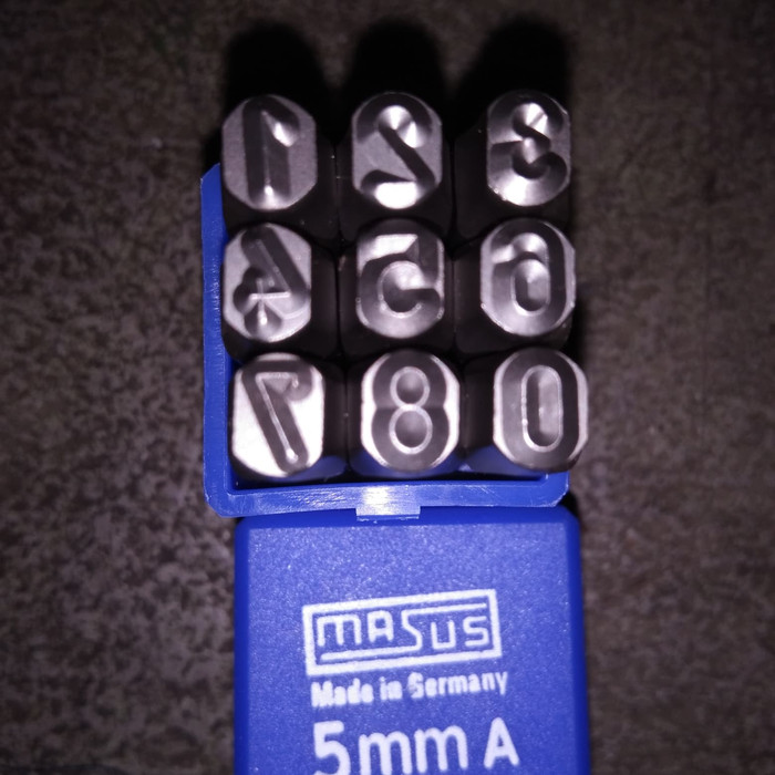 

MASUS Germany Angka Ketok 5 mm Stamp Punch Figure 0-9