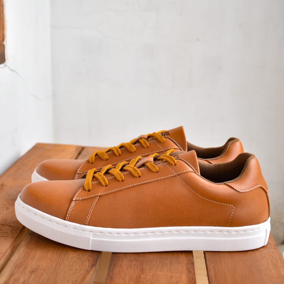 ROVER TAN |FORIND x Volve| Sepatu Casual Sneakers Kasual Polos Ori Pria Cowok Lokal Footwear Jalan