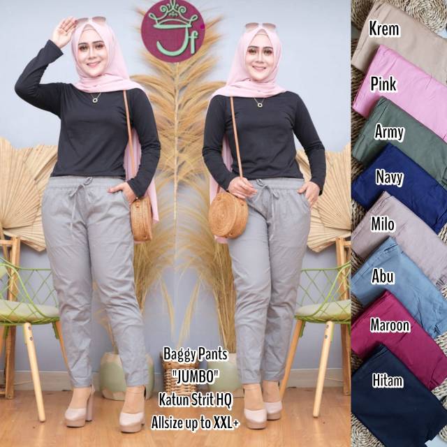 BASIC PANTS (XXL) katun stretch //JF466