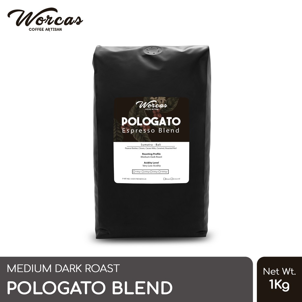

WORCAS Kopi Pologato Espresso Blend 1 Kg