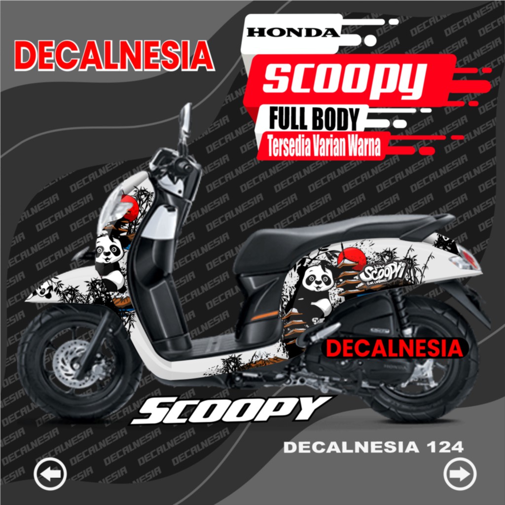 Decal Scoopy Modifikasi Variasi Racing Stiker Motor Scoopy - Sticker Scoopy 2017 2018 2019 2020