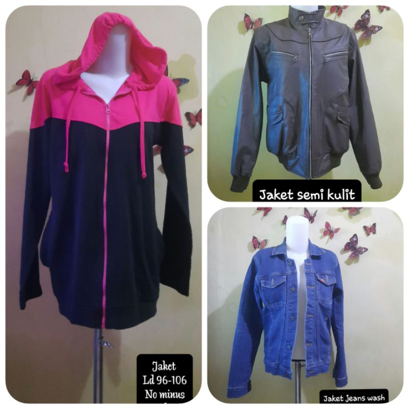 Jaket wanita/Jaket semi kulit/Jaket jeans wanita/#Preloved