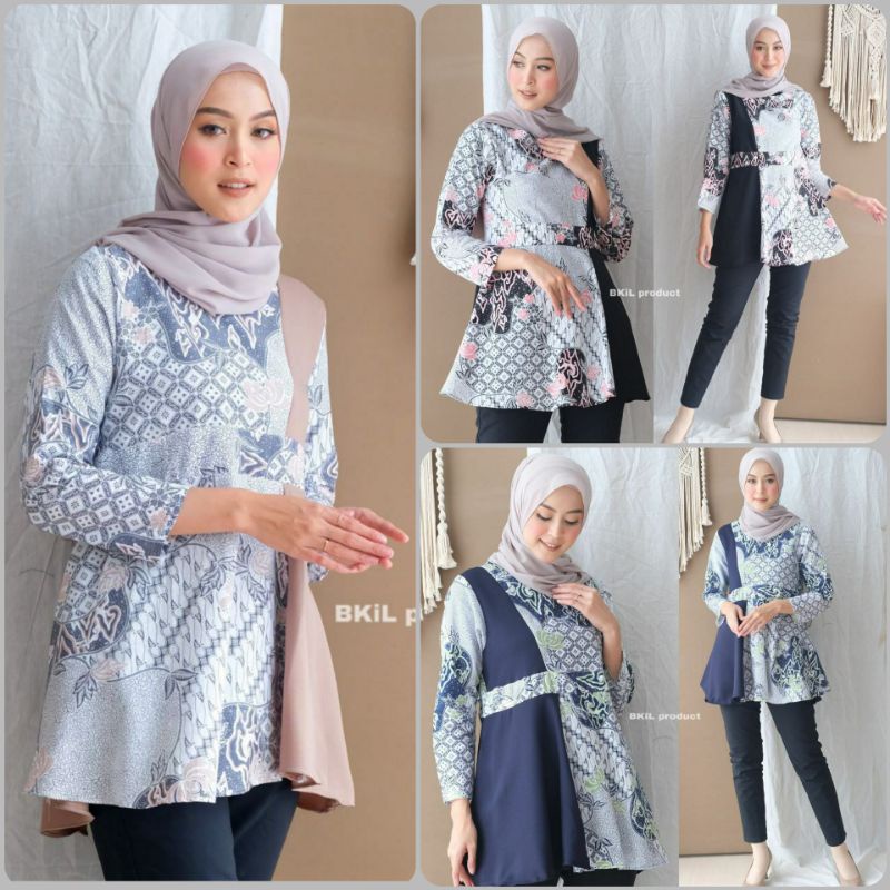 Batik Atasan Wanita | Blouse Atasan Wanita | Baju Batik Atasan Wanita | Baju Batik Kerja