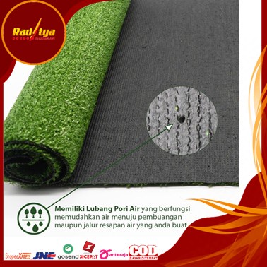 Rumput Dinding Sintetis Ukuran 100x200 Tebal 10mm Untuk Outdoor Dari Raditya Desain Art