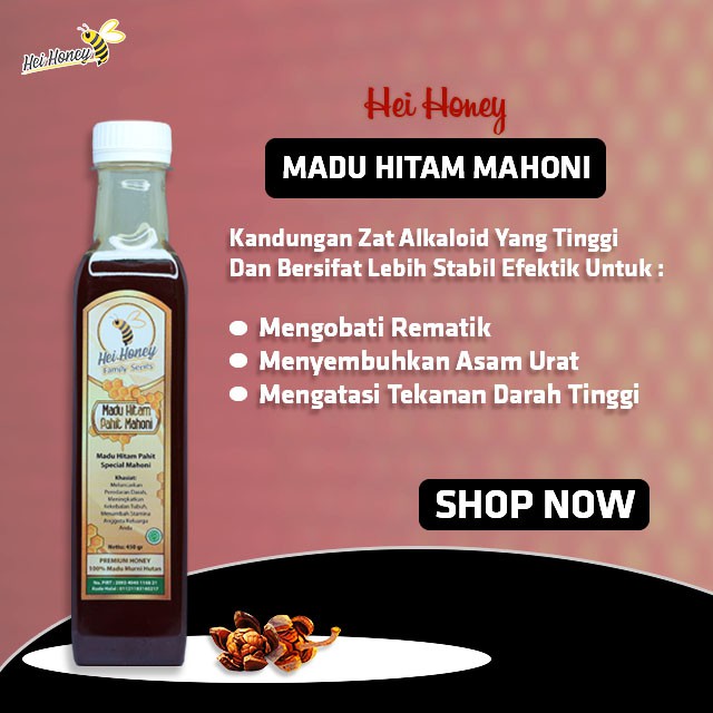 

Madu Hitam Pahit Mahoni 450 gram