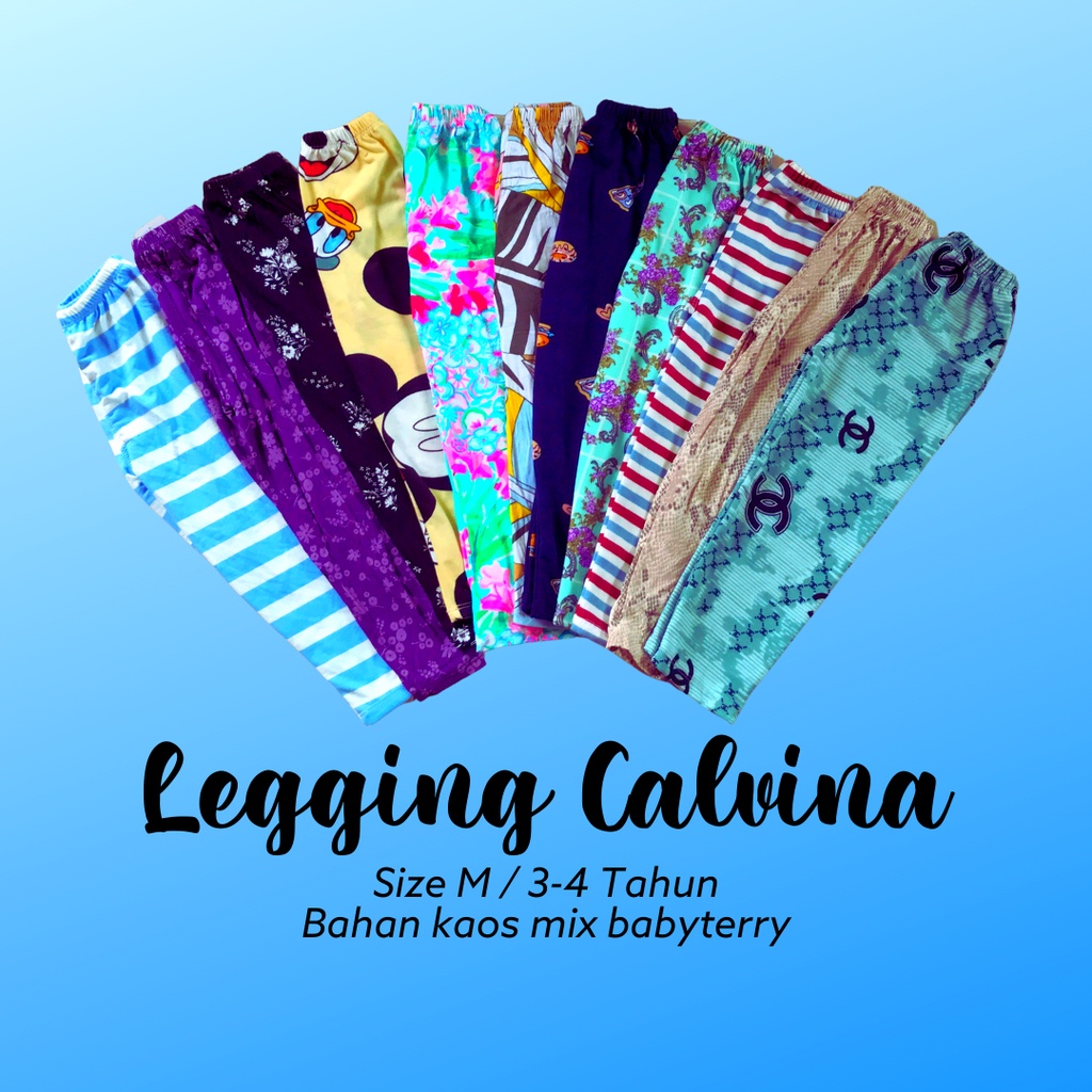 LEGGING CALVINA / LEGGING ANAK PEREMPUAN 1-7 TAHUN
