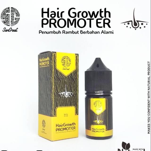 Penumbuh rambut, hair growth  promoter berbahan alami, hair growth serum