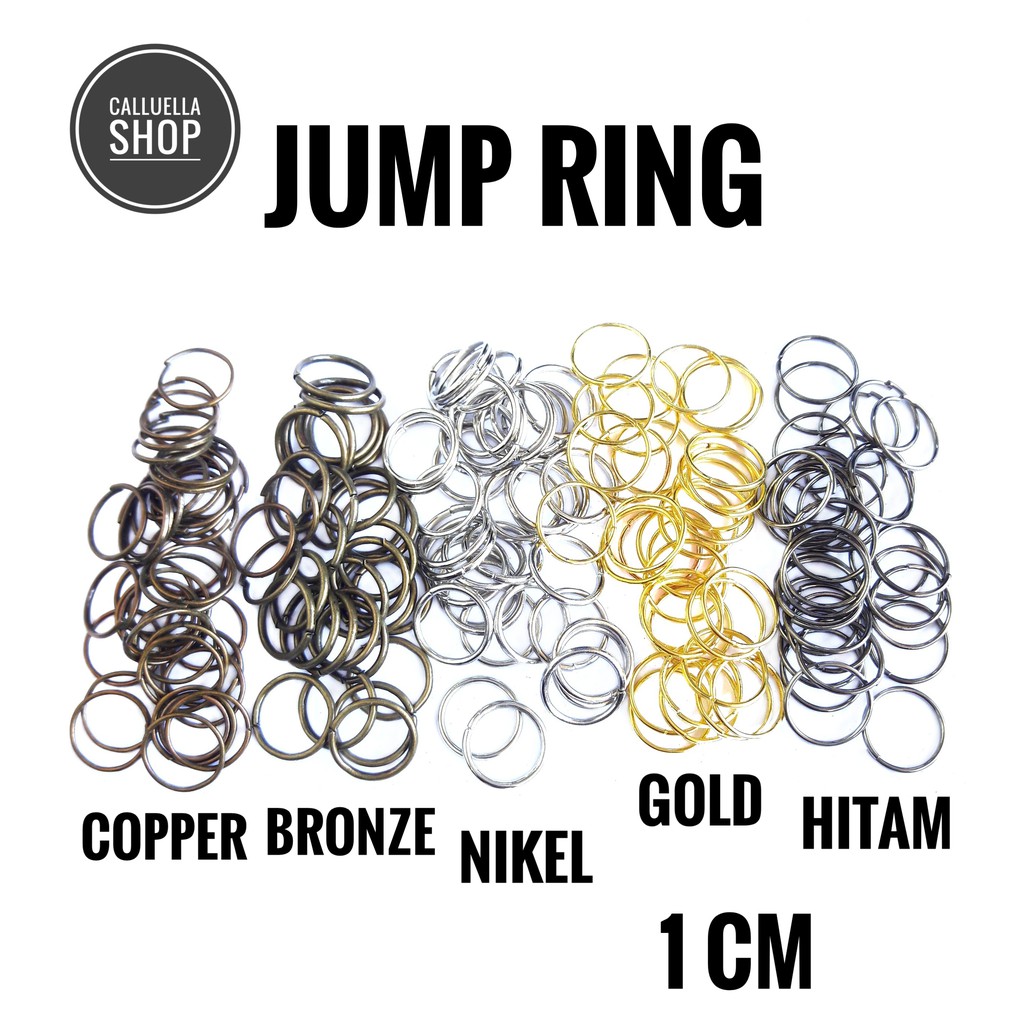 JUMP RING 1 CM | BAHAN DIY CRAFT KALUNG GELANG STRAP MASK ANTING BROS