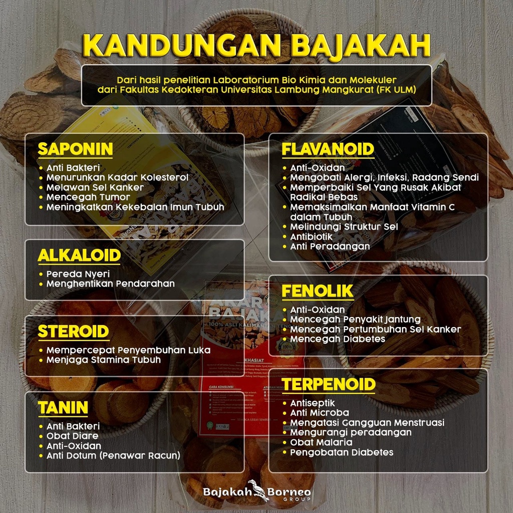 1Kg Akar Bajakah Tampala SUPER (BADARA) Kalimantan Siap Seduh Obat Jantung &amp; Stroke (100% ORIGINAL)