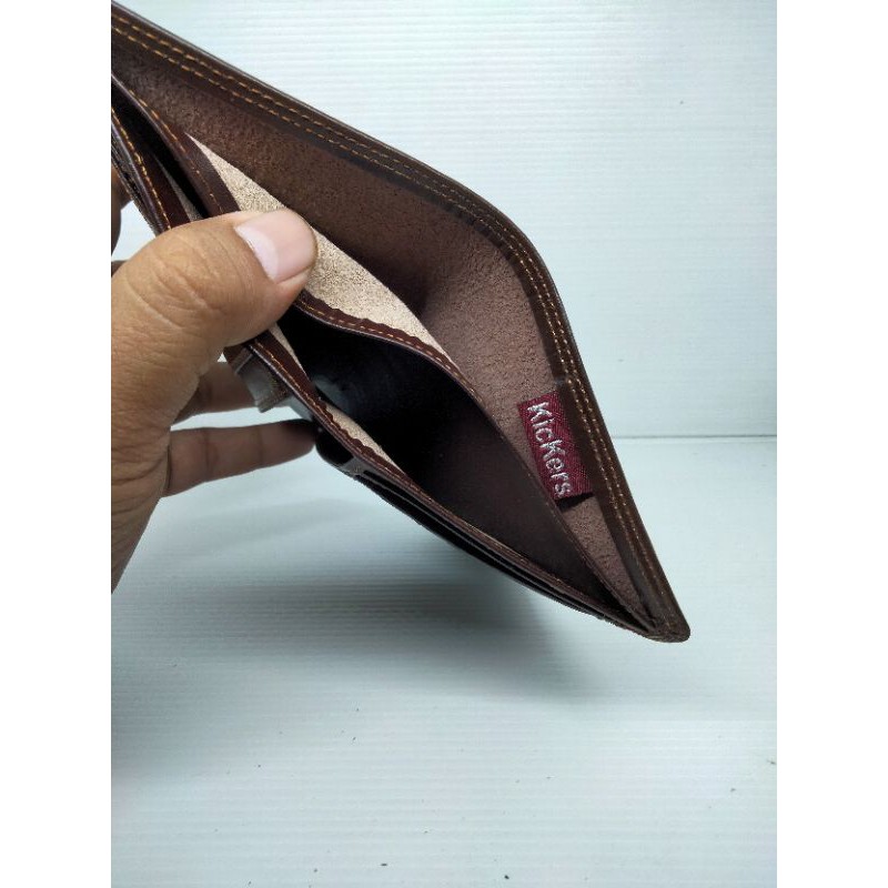 DOMPET KULIT ASLI PRIA  3/4 EMBOS KICKERS (FULL KULIT LUAR DAN DALAM )