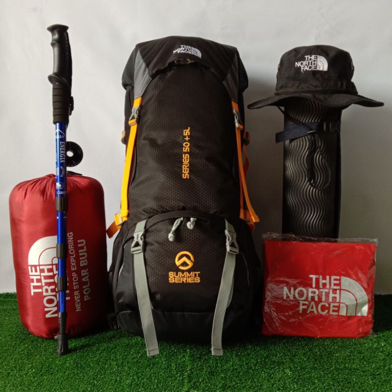 

Paket Komplit Carrier TNF Lokal 50 Liter + 5 Liter TR - Hitam