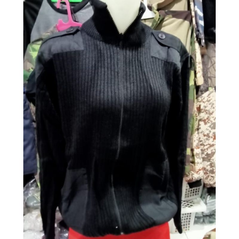 SWEATER ARMY DEWASA//WARNA POLOS HITAM &amp;HIJAU