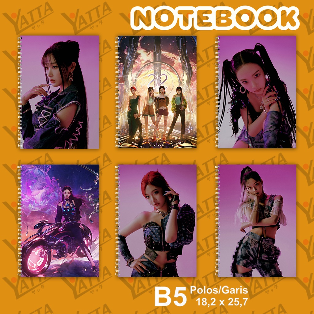 

Notebook KPOP Aespa Next Level Ukuran B5 18,2 x 25,7 cm