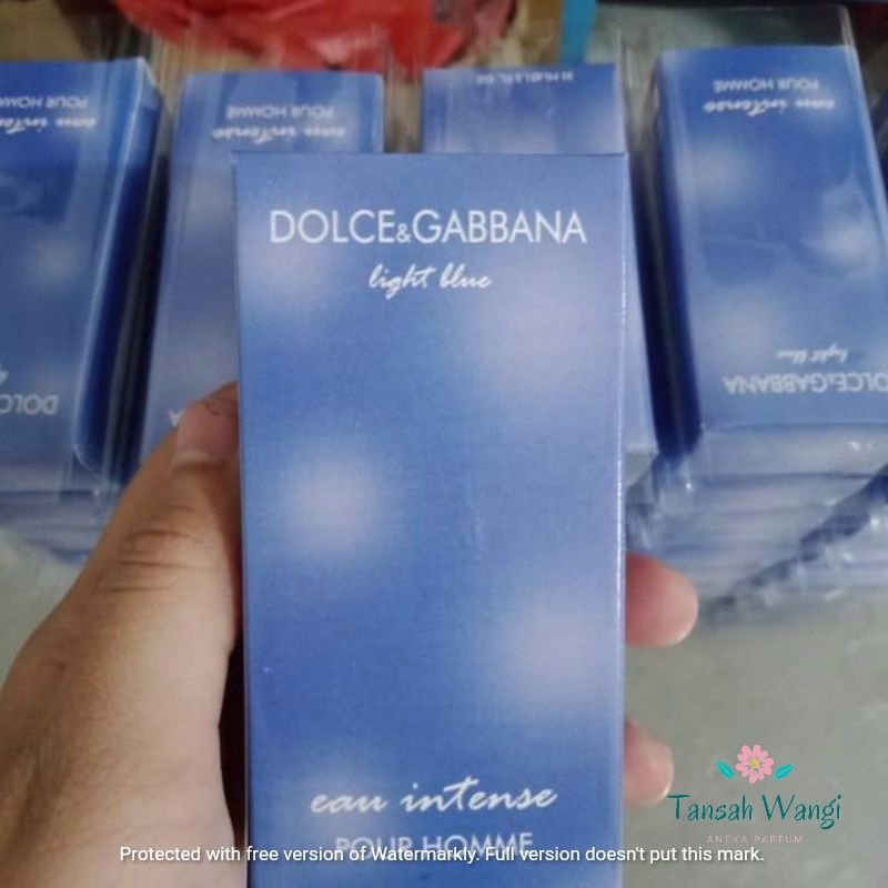 Parfum D&G DOLCE & GABBANA Light Blue parfum branded free pouch 35ML Parfum Pria wanita original