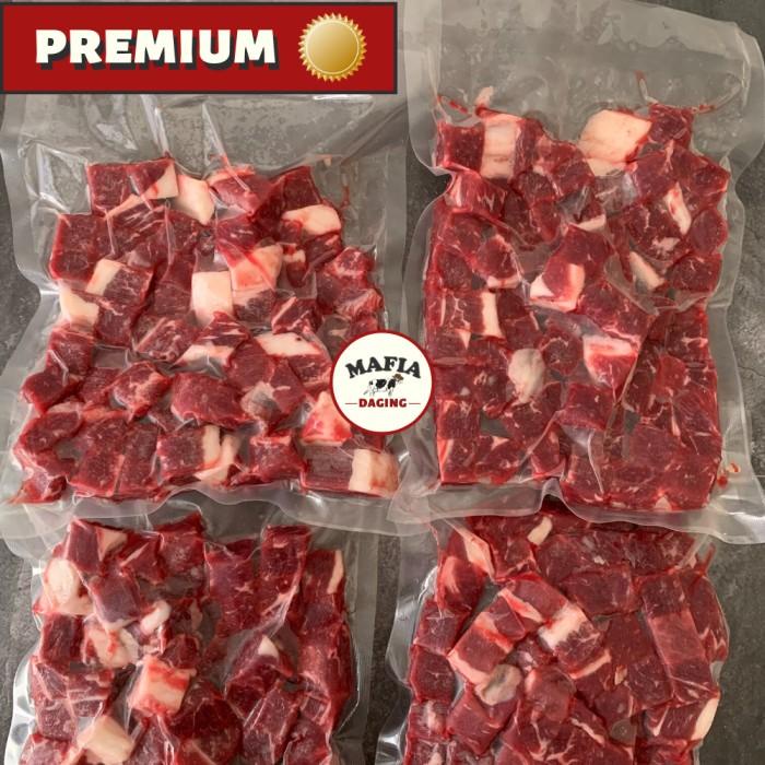 

Steak | Harga Promo!!! Saikoro Wagyu Australian Beef Cube 500G