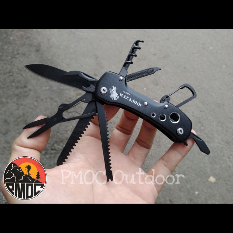 Pisau lipat multifungsi 14 in 1