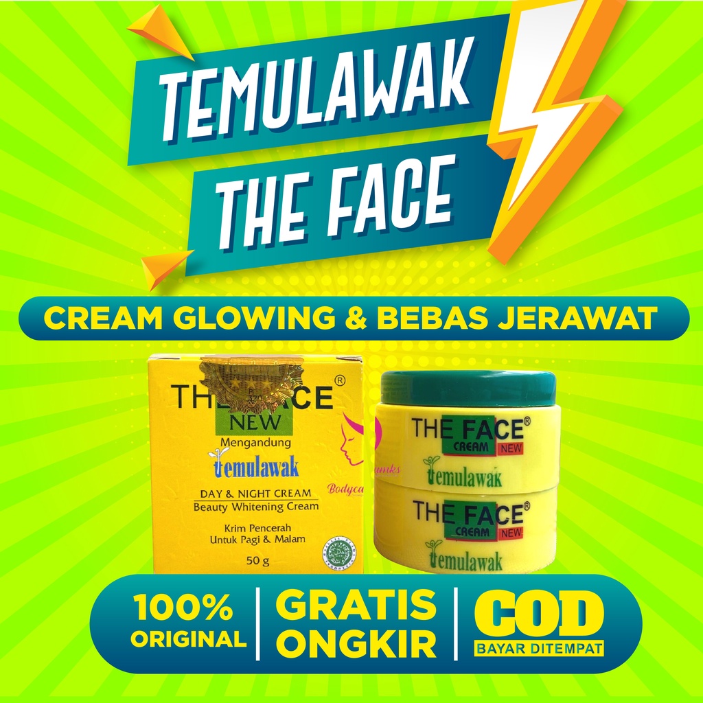 THE FACE TEMULAWAK CREAM PEMUTIH WAJAH ORIGINAL CREAM SIANG MALAM