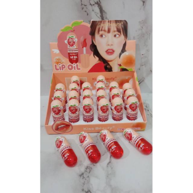 PROMO BESAR LIP OIL MAGIC KISS BEAUTY PERBOX ISI 24PCS no. 70442-03SN