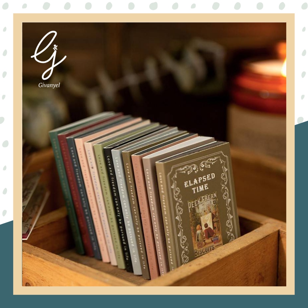 

[Givanyel] Kertas Vintage Retro Dekorasi Jurnal Scrapbook Stiker Label
