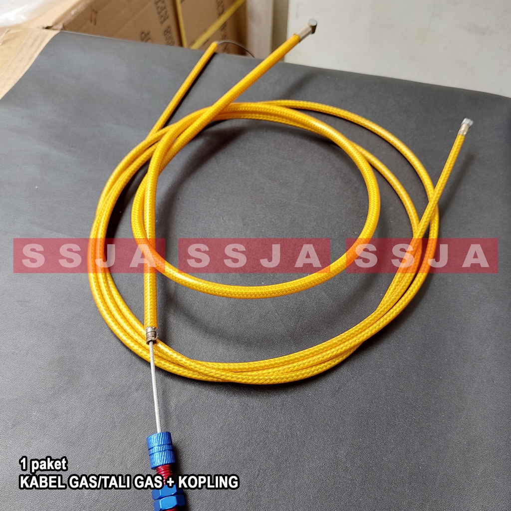 1 PAKET kabel gas varaisi/tali gas varasi ukuran 190cm dan kabel kopling/tali kopling varasi ukuran 90cm model serat