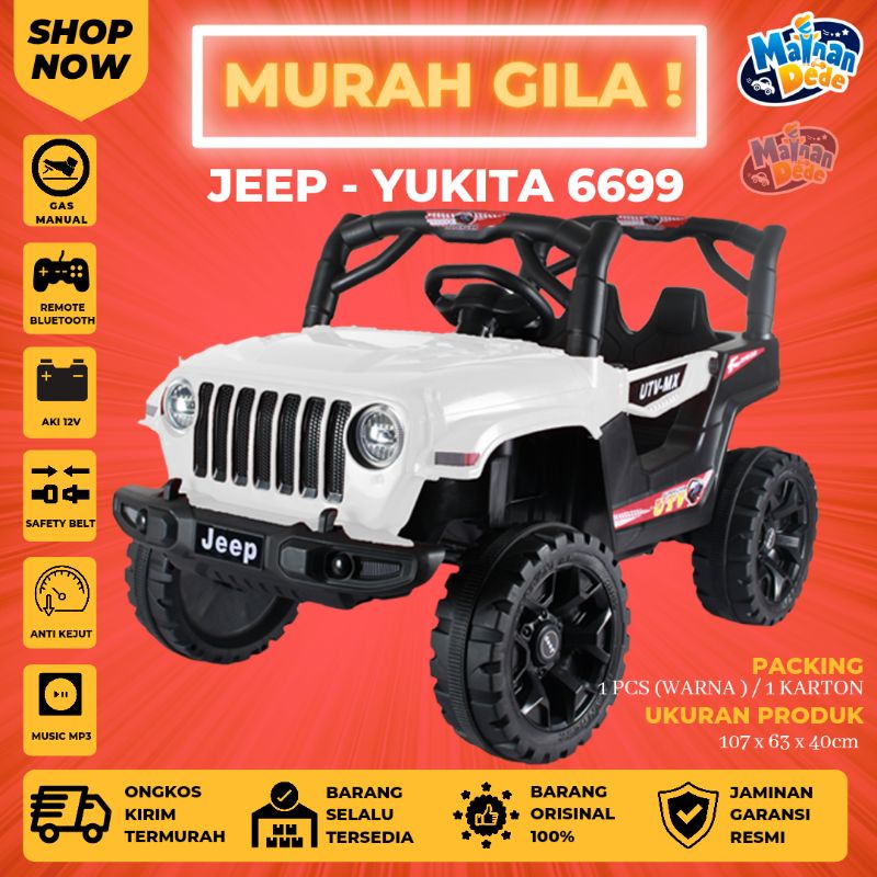 Mainan Mobil Aki Anak Jeep Yukita 6699 UTV MX-4