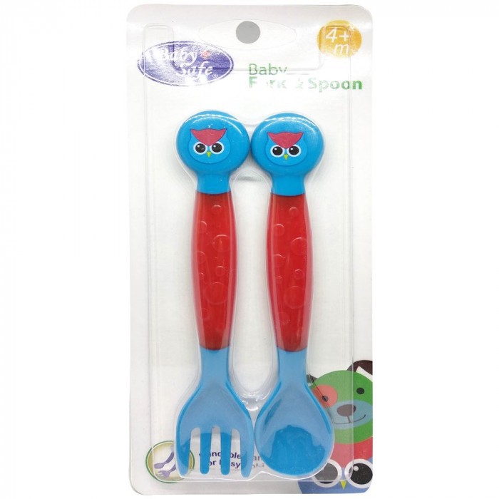 BABY SAFE SPOON &amp; FORK SENDOK MAKAN BAYI