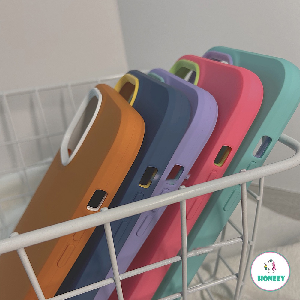 Soft Case Bahan Silikon TPU Warna Permen Gaya Retro Untuk IPhone 7Plus 8Plus 11 X XS 12 13 14 Pro Max