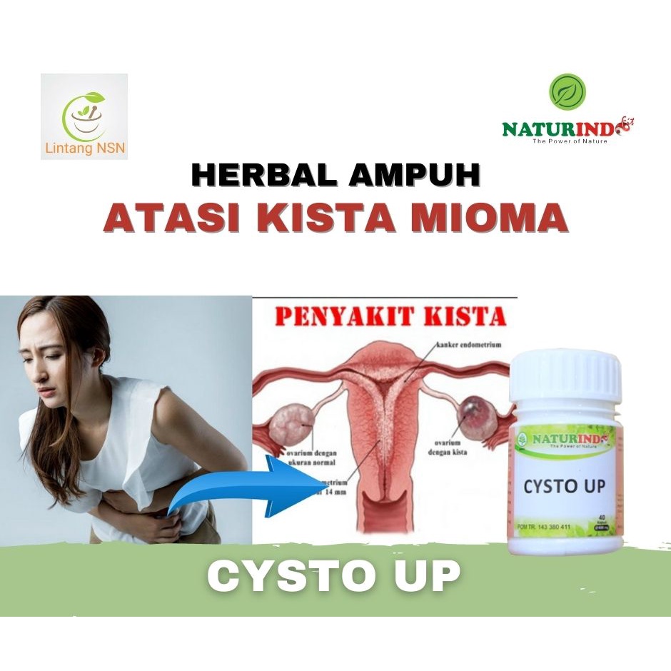 Obat Kista dan Miom Herbal Obat Kista Bartholin Kista Coklat Obat Kista Endometriosis Ampuh CYSTO UP