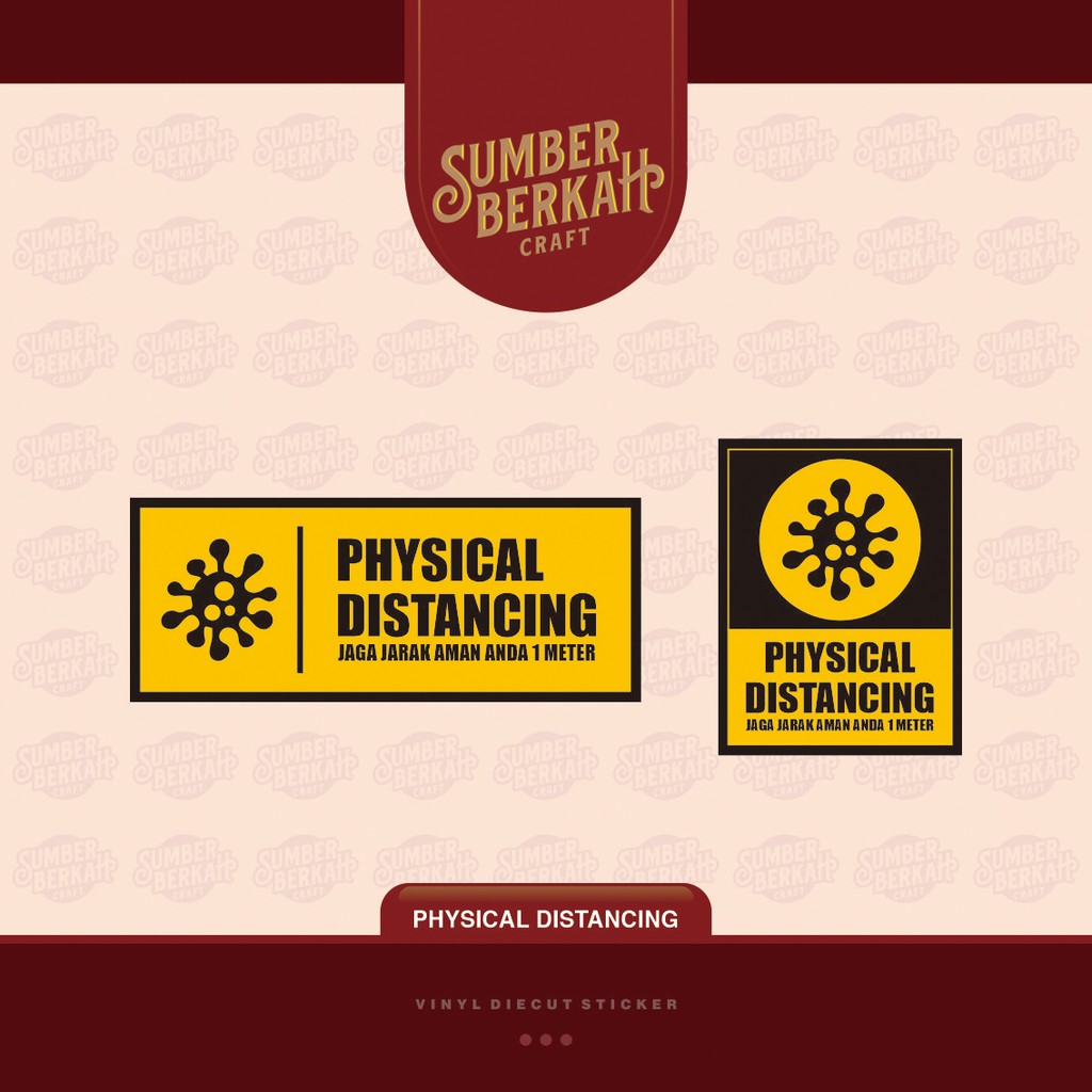 

STICKER PHYSICAL/SOCIAL DISTANCING PACK (satuan)