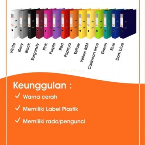 

Ordner / Odner Warna Forte Folio Pvc Plastik - A5 75Mm 035