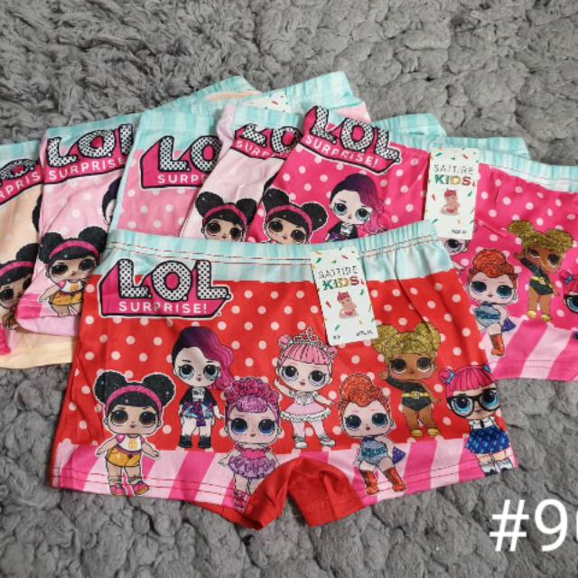 CD boxer anak perempuan LoL import / celana dalam
