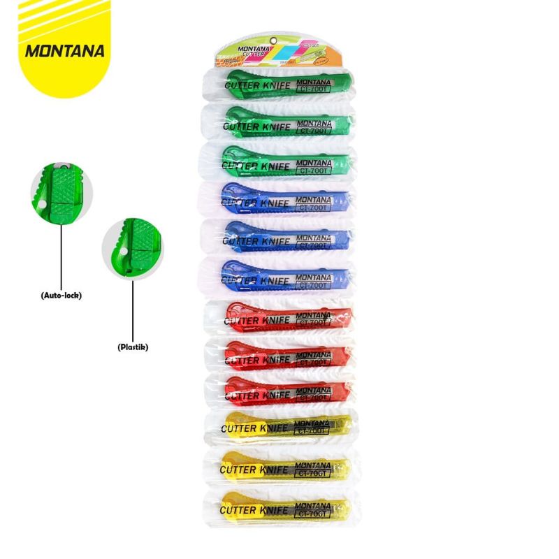 

(12 PCS) SERBA MURAH STAR || CUTTER RENTENG BESAR VTRO ORLEE || PISAU KERTAS CUTTER BLADE BENING