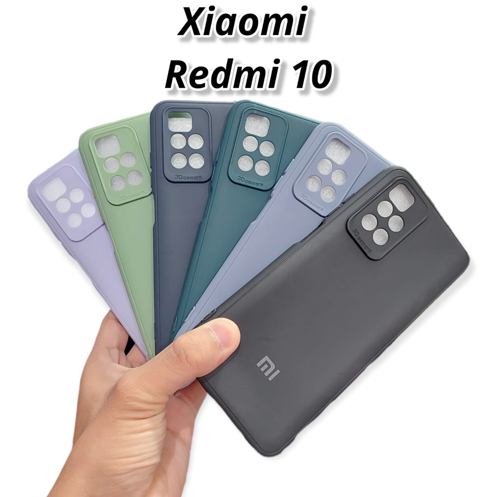 SoftCase Warna Warni Xiaomi Redmi 10 6.5&quot; with 3D Camera Casing Candy Macaron Pelindung Camera