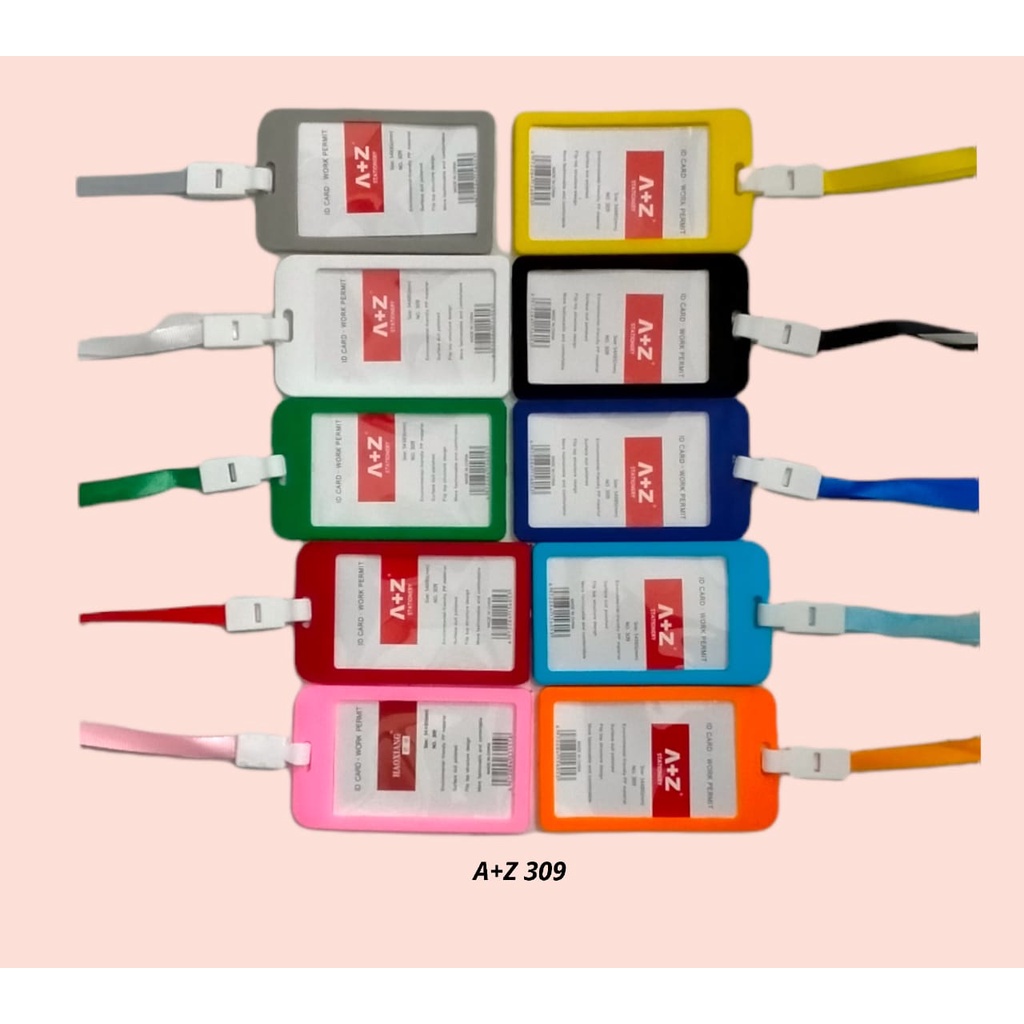 

TALI ID PENGENAL NAME TAG PLASTIK NAMA KERAS TALI LANYARD SEMINAR SET 1 CM PLASTIK ID CARD HOLDER