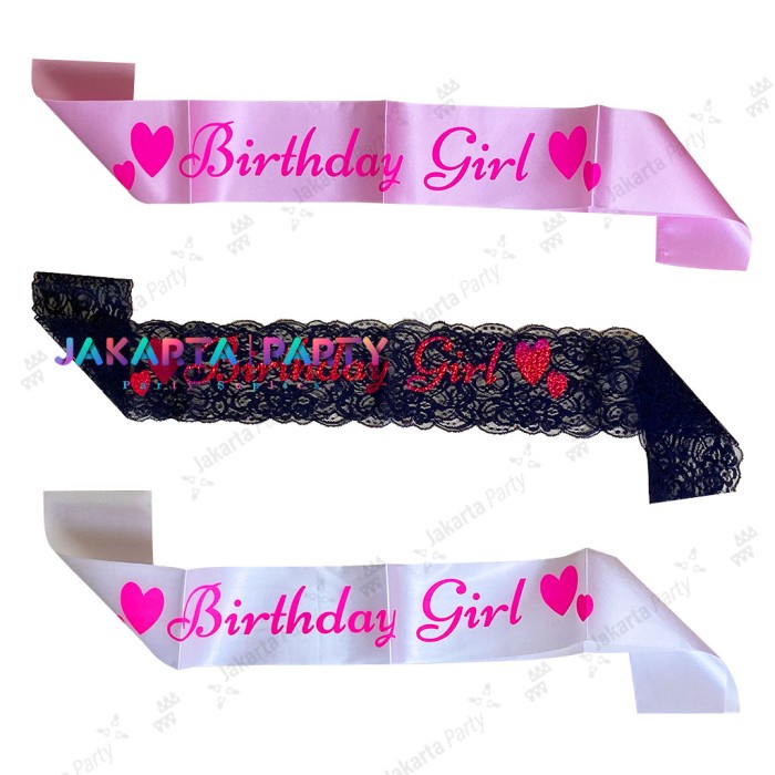 Selempang Birthday girl / Sash Birthday girl / Slempang Birthday