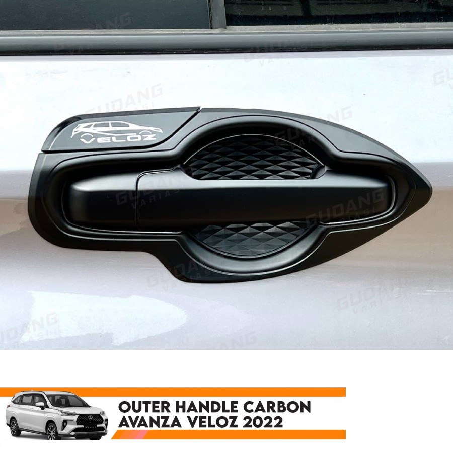 Outer + Cover Handle Avanza Veloz 2022 Black Doff