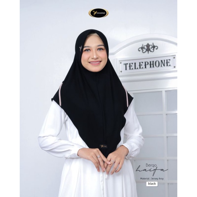 (BISA COD) HIJAB JILBAB INSTAN / BERGO HAIFA BY YESSANA-4